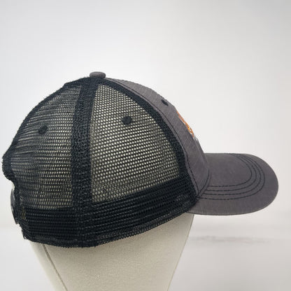 Mountain Trucker Hat Gray Black Orange White One Size Snapback Lake Tahoe Mesh