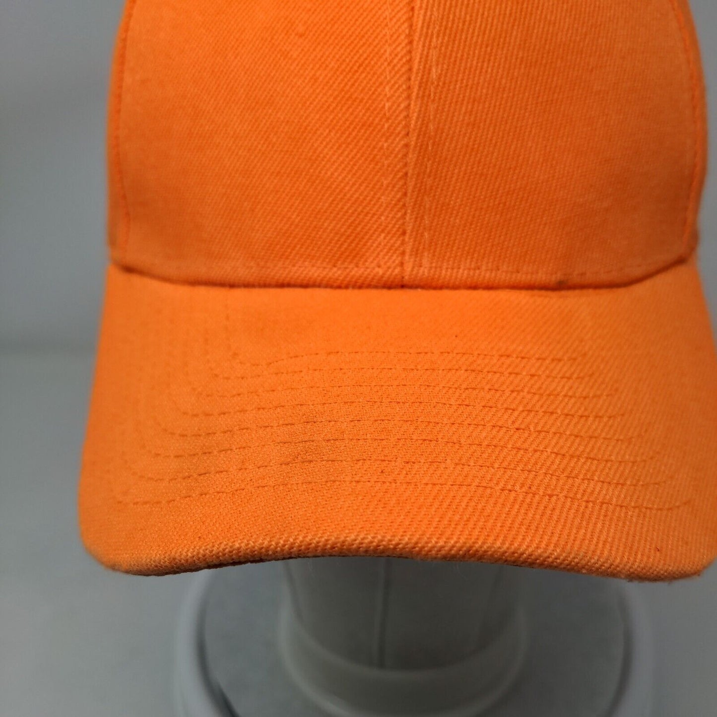 choKoLids Strapback Hat Orange OSFA Adjustable 6 Panel Blank Polyester