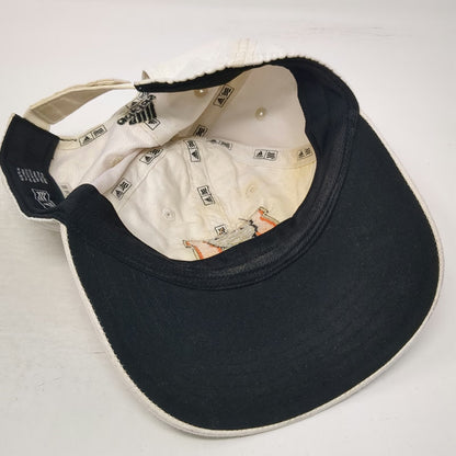 Mercer Bears NCAA adidas Cap White Orange Black One Size Strapback Logo Curved