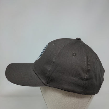 B Logo Strapback Hat Gray OSFM Adjustable Embroidered 6 Panel Hit Wear