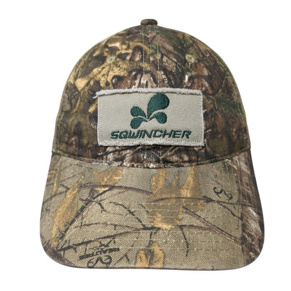 Sqwincher Strapback Trucker Hat Camouflage One Size Adjustable Mesh Back Bretmor