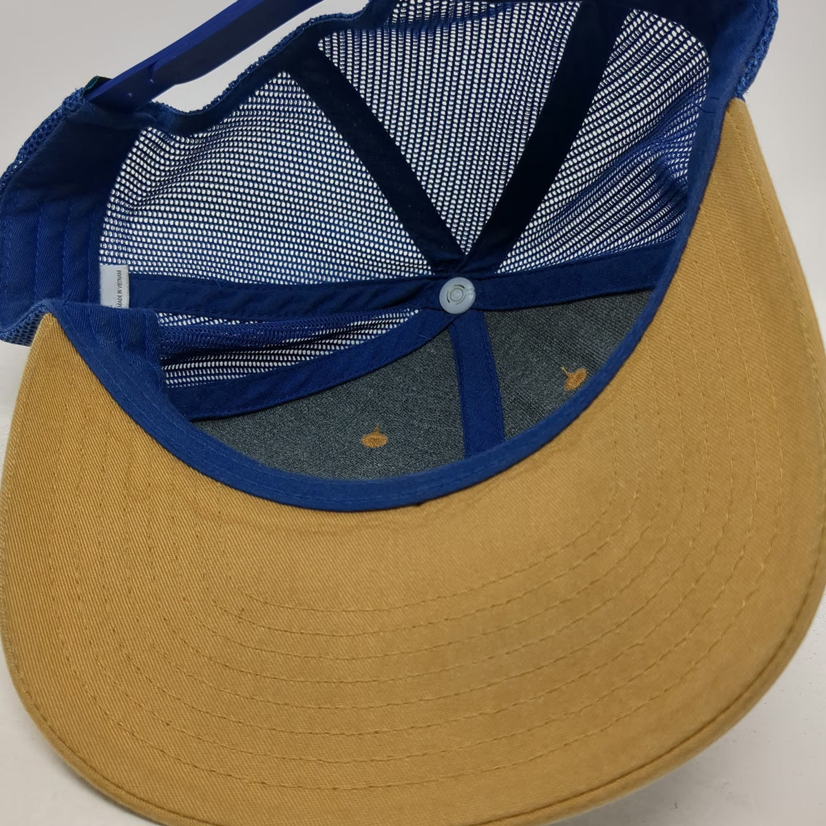 Western Aloha Trucker Hat Brown Blue One Size Big Island Hawaii Surf Board Patch