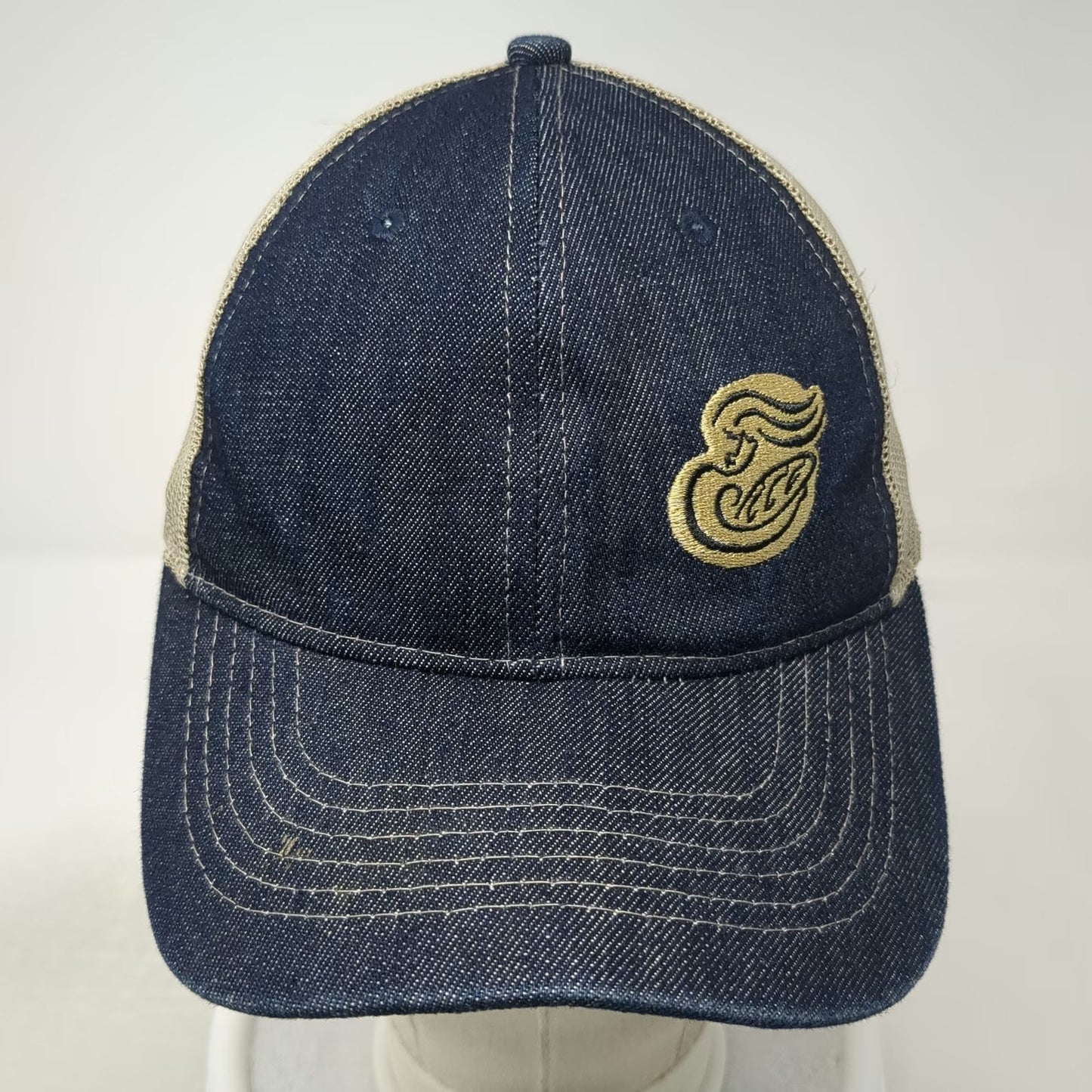 Union Resource Marketing Blue Baseball Cap One Size Denim Mesh Strapback Hat