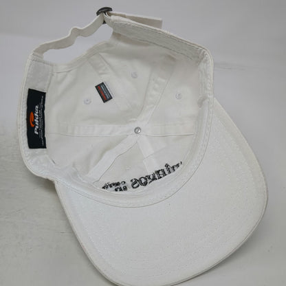 Pukka Baseball Cap White One Size Slideback Flamingos Coffee Bar Embroidered Hat