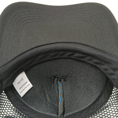 HIC Aloha Trucker Hat Blue Black One Size Snapback Multicolor Mesh Foam Surf Cap