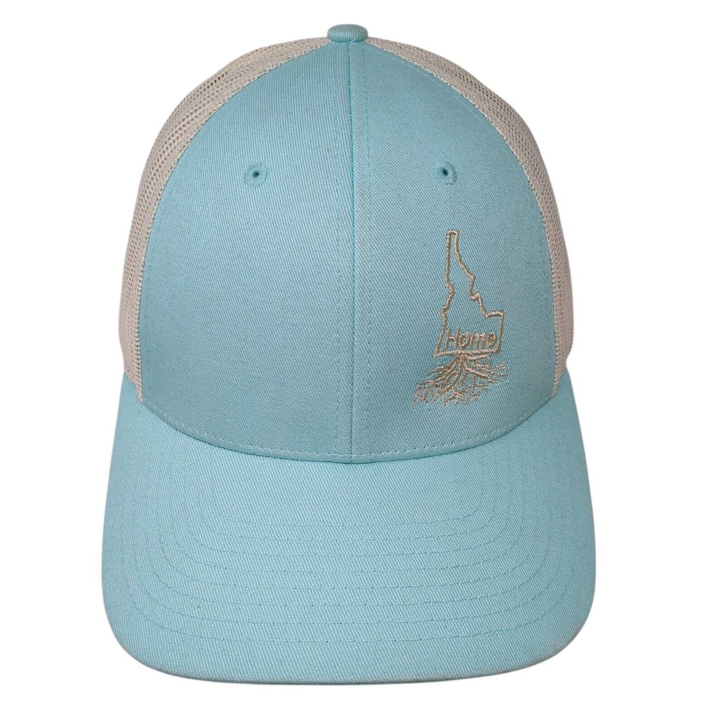 Home Idaho Snapback Trucker Hat Blue M/L Adjustable Mesh Embroidered Richardson