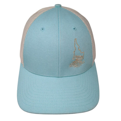 Home Idaho Snapback Trucker Hat Blue M/L Adjustable Mesh Embroidered Richardson