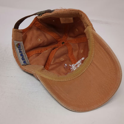 Adams Baseball Cap Orange One Size Older Than Dirt Sedona Mountain Leather Hat