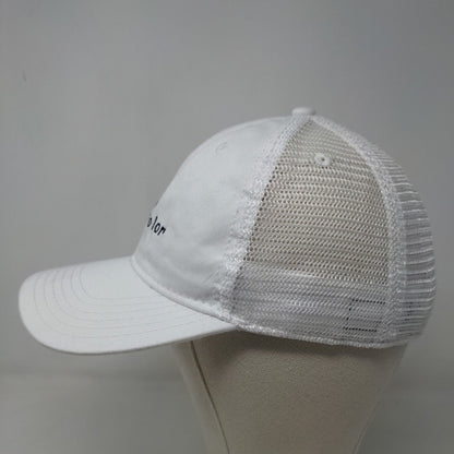 Legacy Men's Snapback Mesh Back Hat White Embroidered Water Color Logo