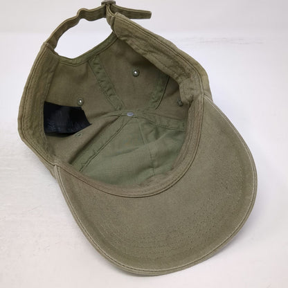 H&M Baseball Cap Green One Size Slideback Adjustable Cotton Solid Blank Hat