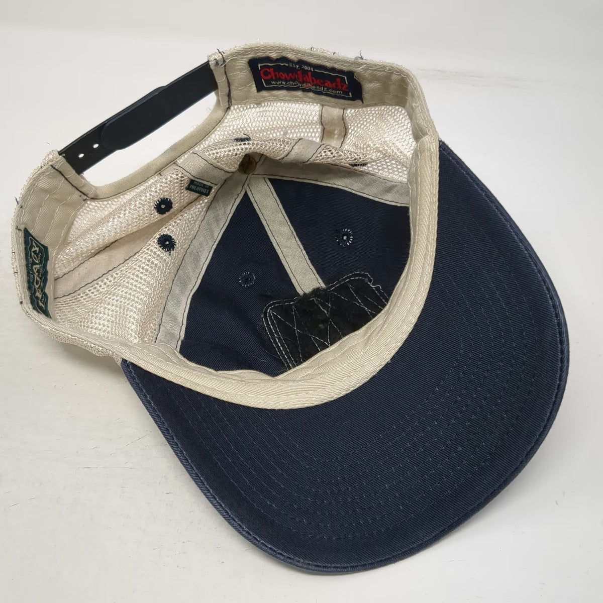 Legacy Chowdaheadz Blue Trucker Hat One Size Fenway Park Red Triangle Snapback