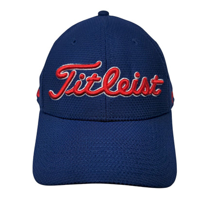 Titleist FJ Pro V1 Fitted Golf Hat Blue Large/XL Embroidered 6 Panel