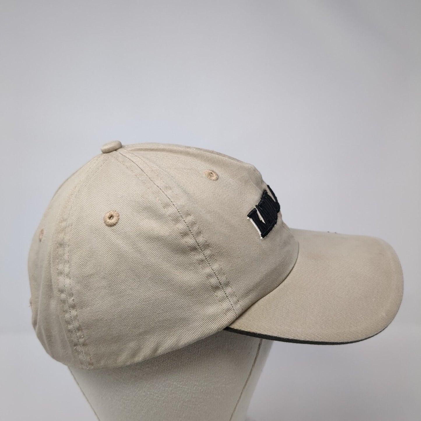 Kauai Lagoons Strapback Hat Tan One Size Solid Adjustable Imperial