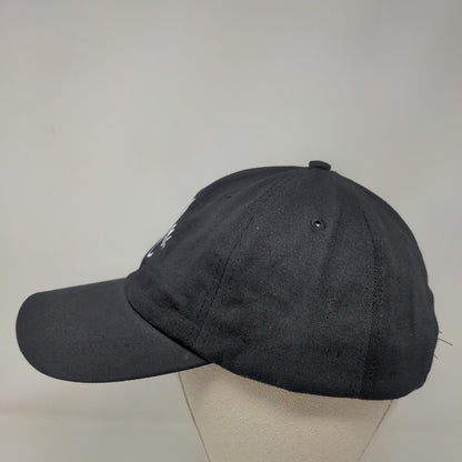 Mr. Slideback Hat Black One Size Adjustable Embroidered 6 Panel Cotton