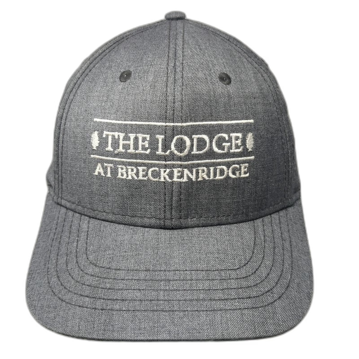 Polar Graphics Inc The Lodge Breckenridge Hat Gray OSFM Baseball Cap Strapback
