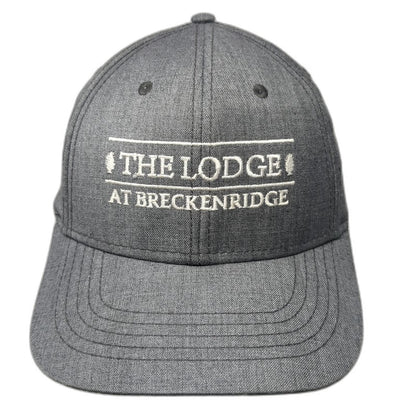 Polar Graphics Inc The Lodge Breckenridge Hat Gray OSFM Baseball Cap Strapback