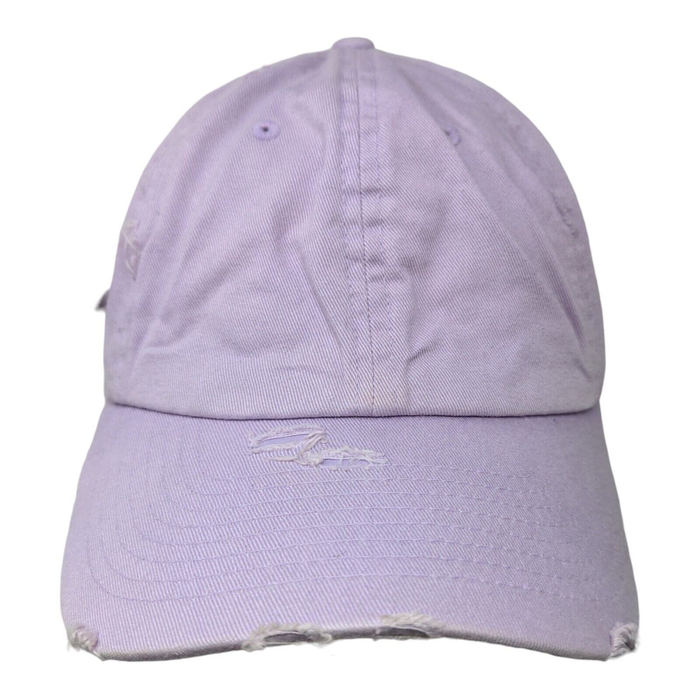 KB ETHOS Vintage Slideback Hat Purple One Size 6 Panel Distressed Blank