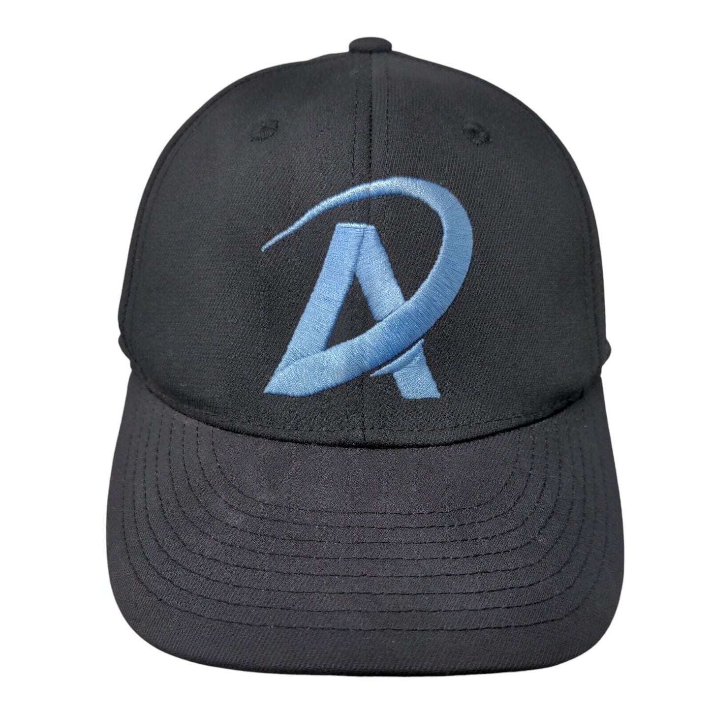 Champro Fitted Hat Black L/XL C Fit Lightweight Embroidered Vented Holes 6 Panel