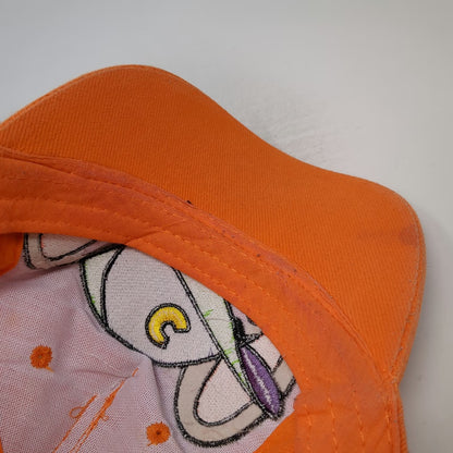 Chuck E. Cheese Boys Orange One Size Mascot Mouse Character 2007 Strapback Hat