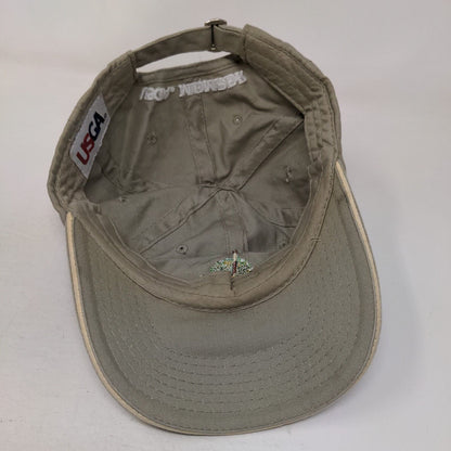 US Open Merion 2013 Slideback Hat Tan OS Adjustable Embroidered USGA Member