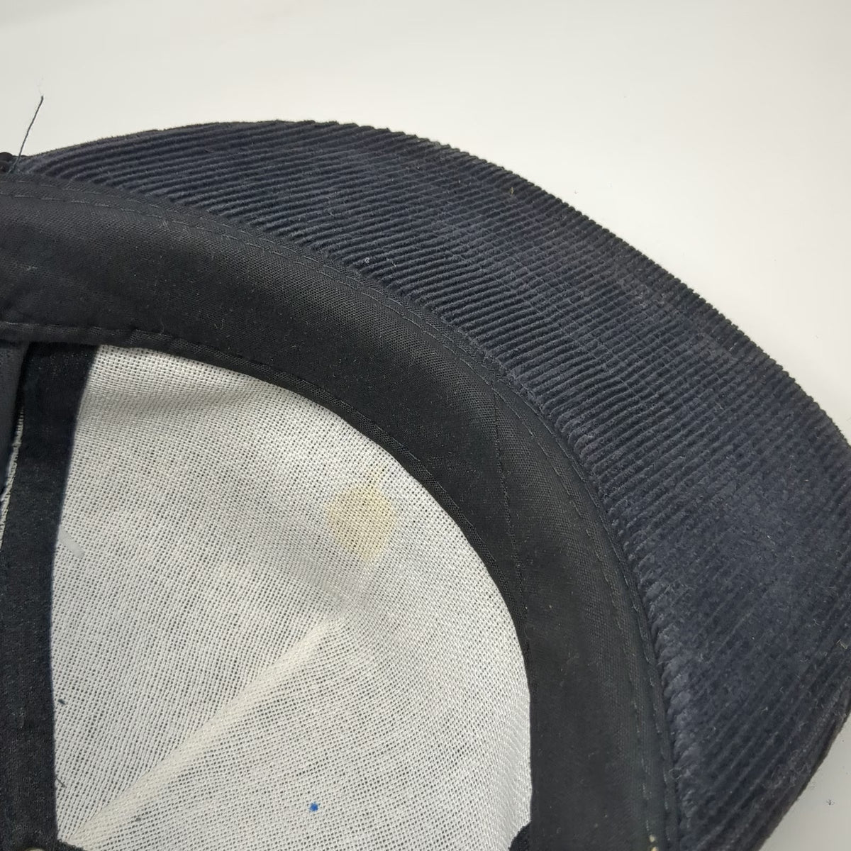 Nissin Trucker Black One Size Hat Corduroy Chevrolet Bowtie Edmark Red Rope