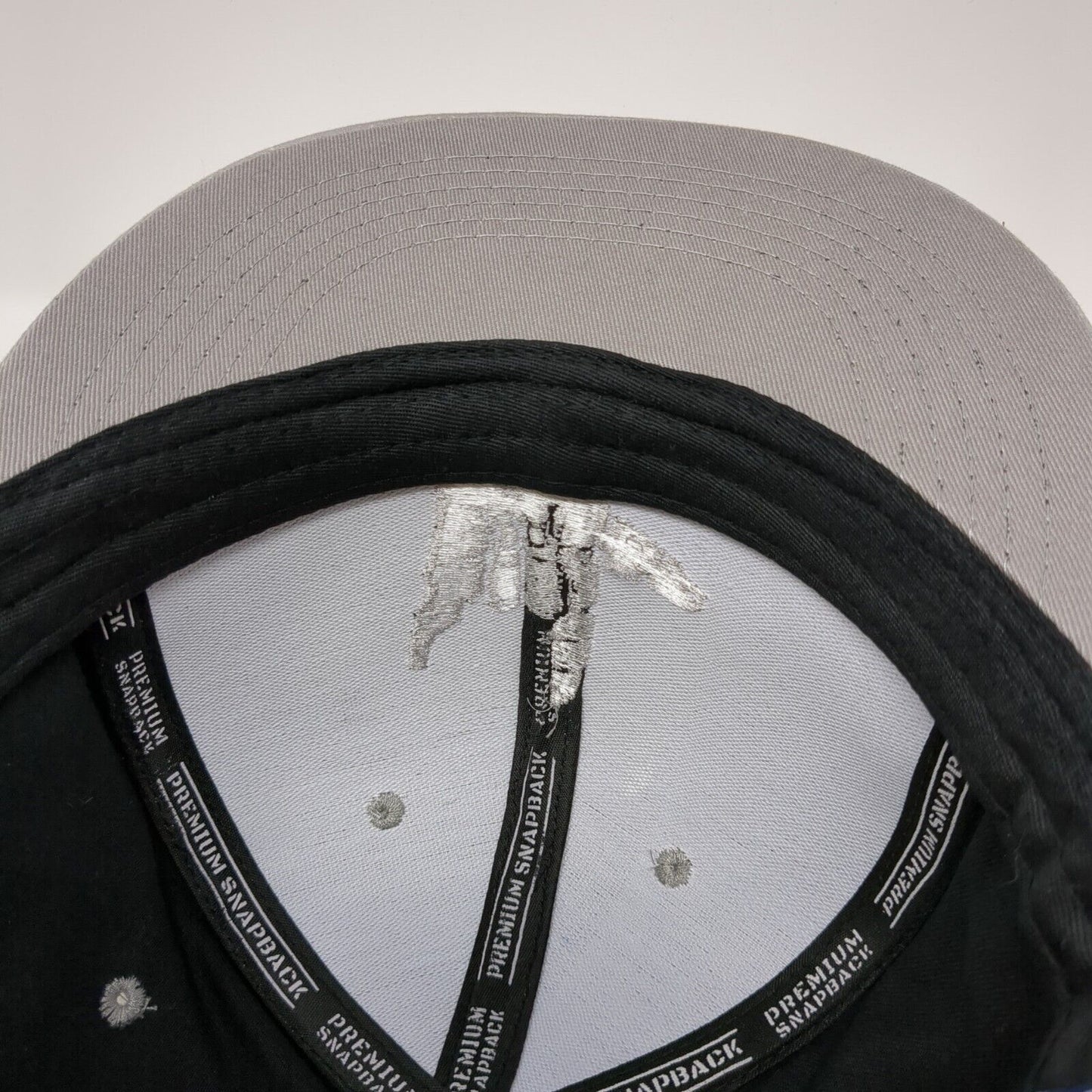 Shaka Sign Premium Snapback Hat Black One Size Adjustable Embroidered Cotton