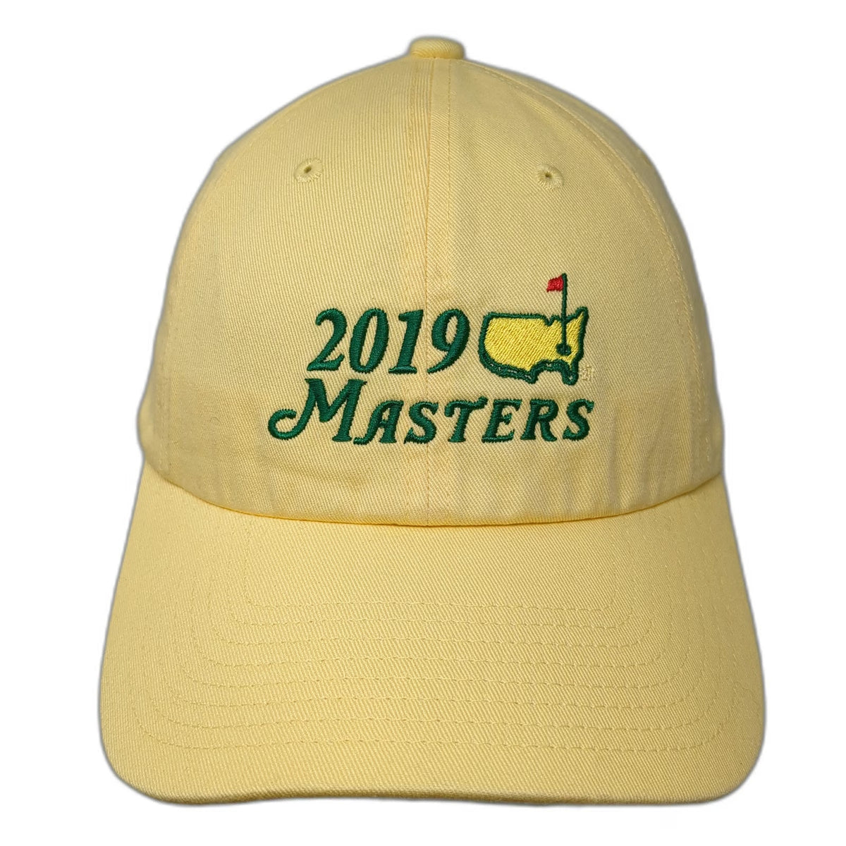American Needle 2019 Masters Baseball Cap Yellow One Size Cotton Hat Slideback