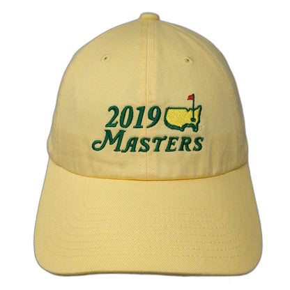 American Needle 2019 Masters Baseball Cap Yellow One Size Cotton Hat Slideback