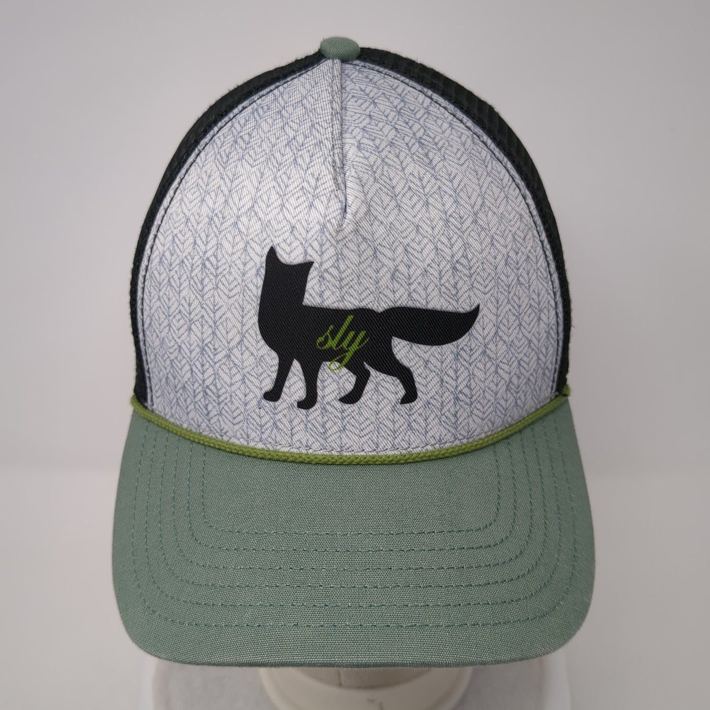 Sly Fox Snapback Mesh Back Rope Trucker Hat Multi One Size Colorblock