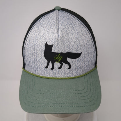 Sly Fox Snapback Mesh Back Rope Trucker Hat Multi One Size Colorblock