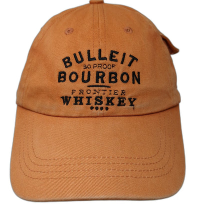 VONPOK Bulleit Bourbon Frontier Whiskey Baseball Cap Orange OSFM Slideback Hat