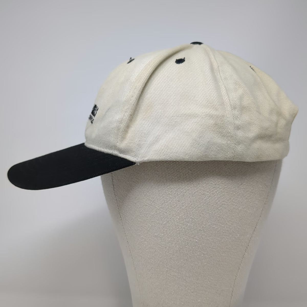 Cotton Deluxe Michael's Furniture Showplace Beige Black Baseball Cap OSFM Hat