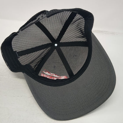 Richardson Trucker Hat Gray One Size Mesh Back TRU Mountain Pine Tree Snapback