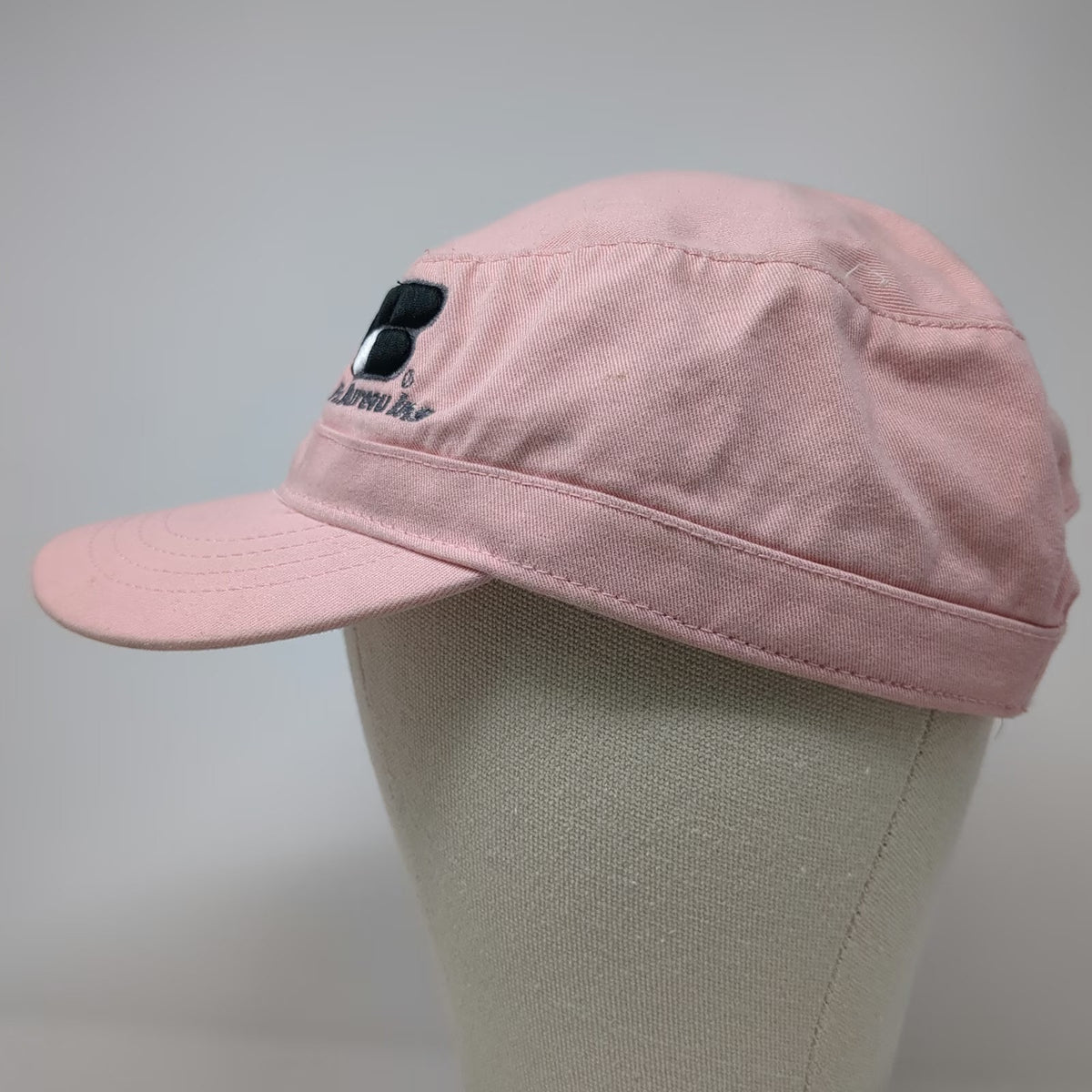 Otto Army Cap Pink One Size Farm Bureau Insurance Logo Cotton Strapback Hat