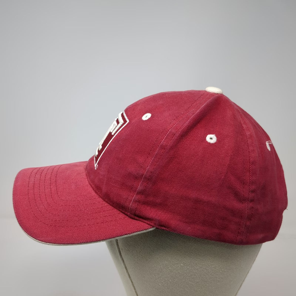 HMI Temple Owls NCAA Cap Red One Size Embroidered Strapback Cotton Logo Mascot