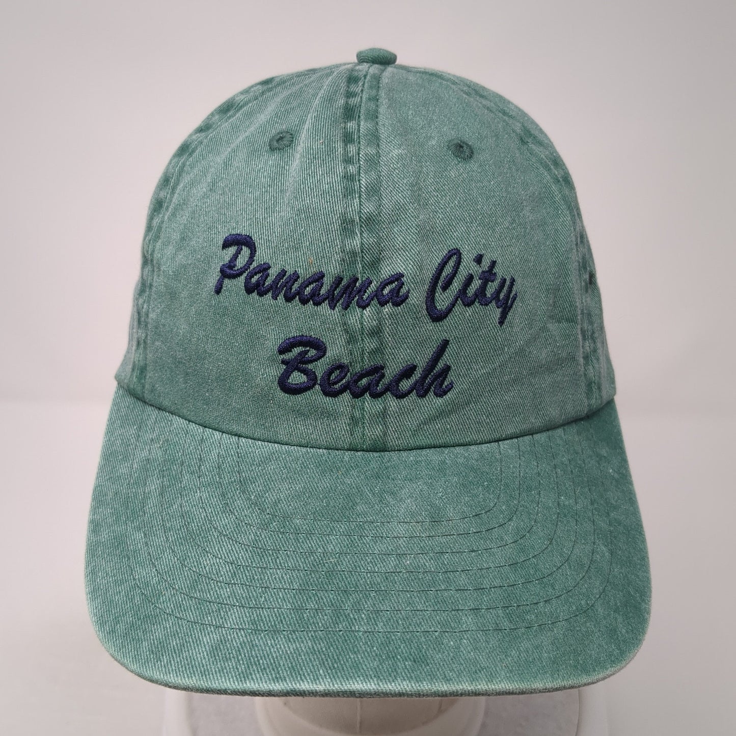 Panama City Beach Strapback Hat Green One Size Adjustable Shade Shack