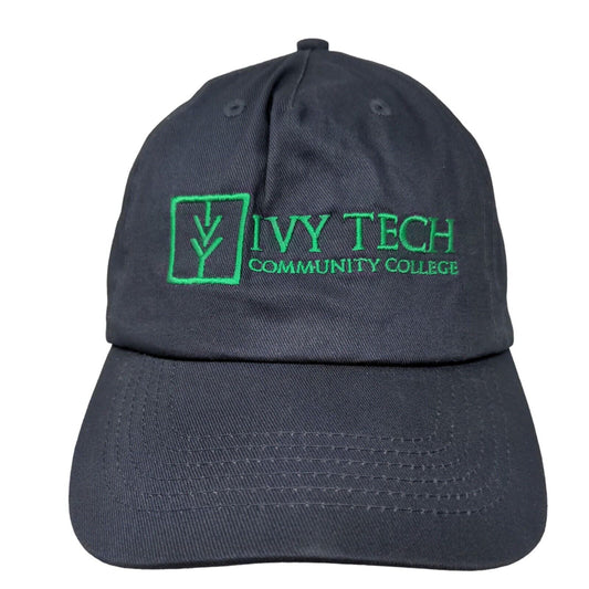 Ivy Tech Strapback Hat OSFA Blue Embroidered Adjustable Strap Hit Wear