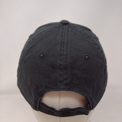 Otto Comfy Fit Strapback Hat Black OSFM Adjustable Stretchable Fabric 6 Panel