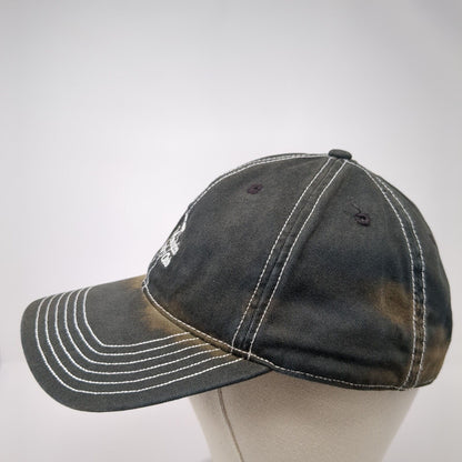 Plantation Country Club Strapback Hat Black One Size Adjustable Ivory
