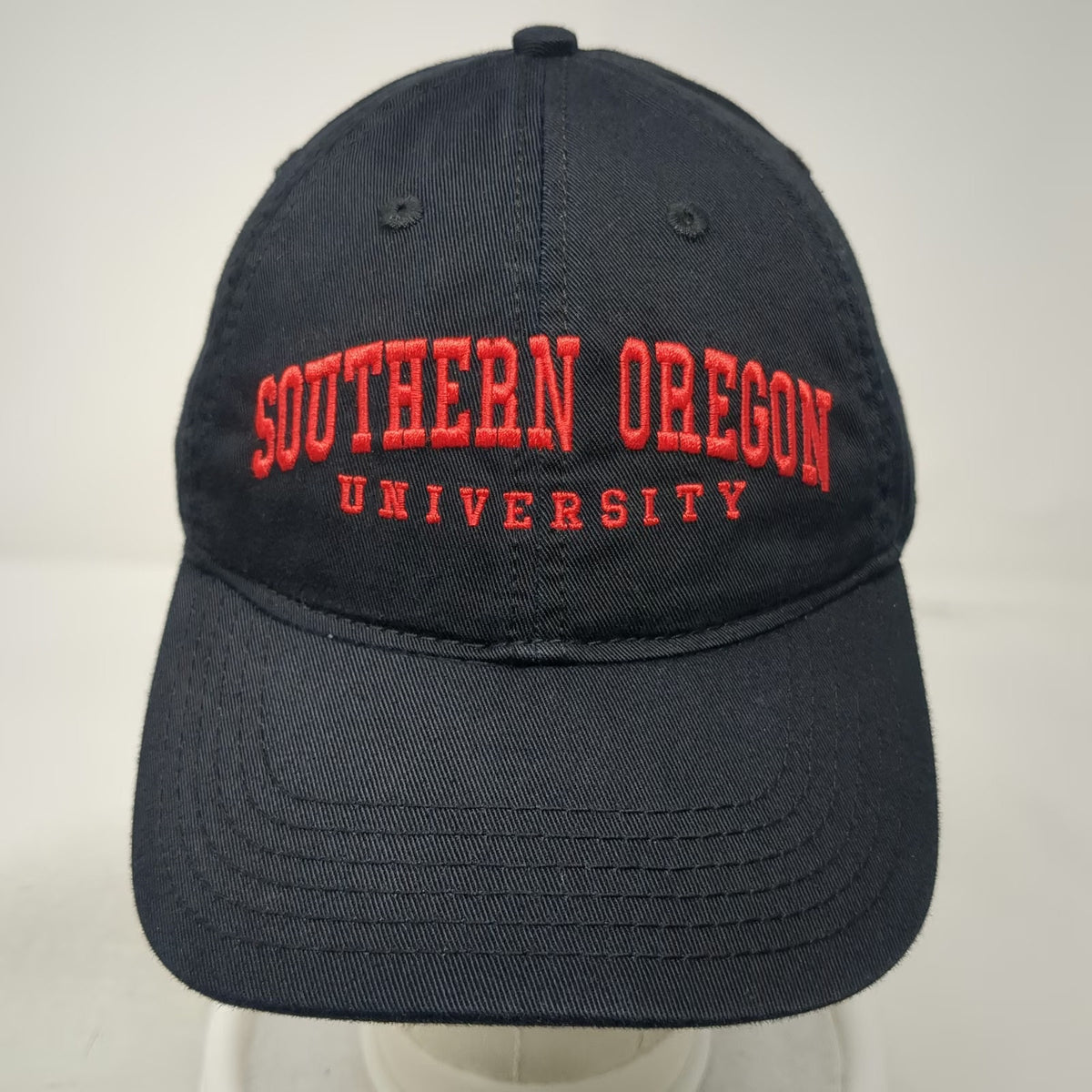 Southern Oregon University Legacy Cap Black One Size Slideback Curved Brim Hat