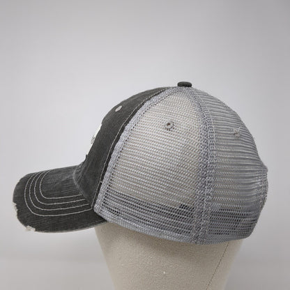 Home Strapback Mesh Back Trucker Hat Gray One Size Adjustable Loaded Lids