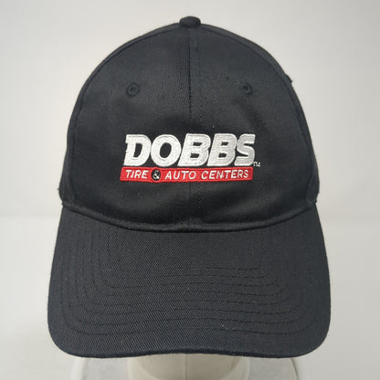 Dobbs Tire & Auto Centers Snapback Hat Black One Size Solid Adjustable