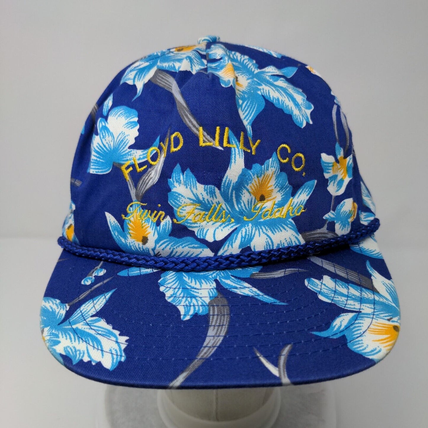 Floyd Lily Co. Twin Falls Idaho Slideback Hat Multicolor OSFA Floral Nissin Cap