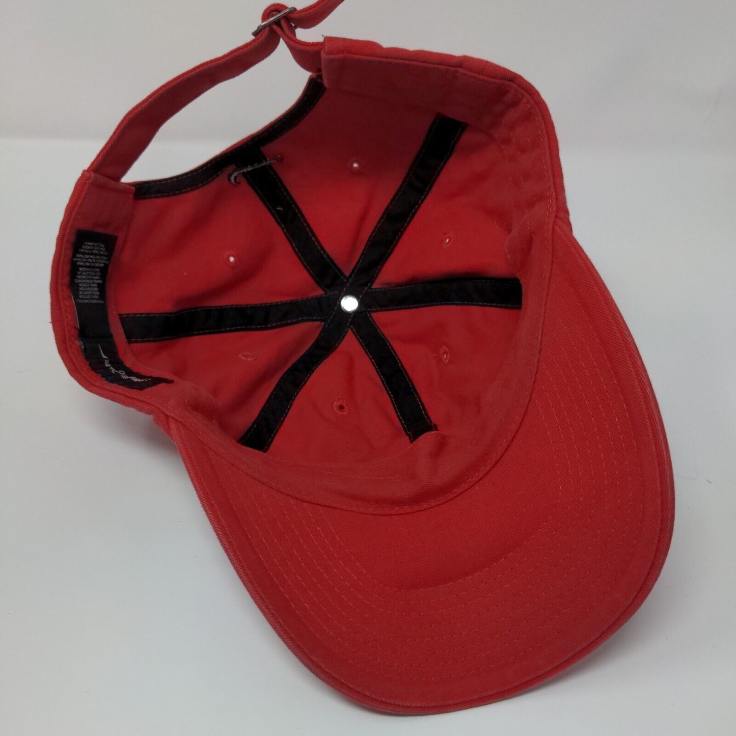 Nike Golf Slideback Hat Red OSFA Adjustable Embroidered Swoosh