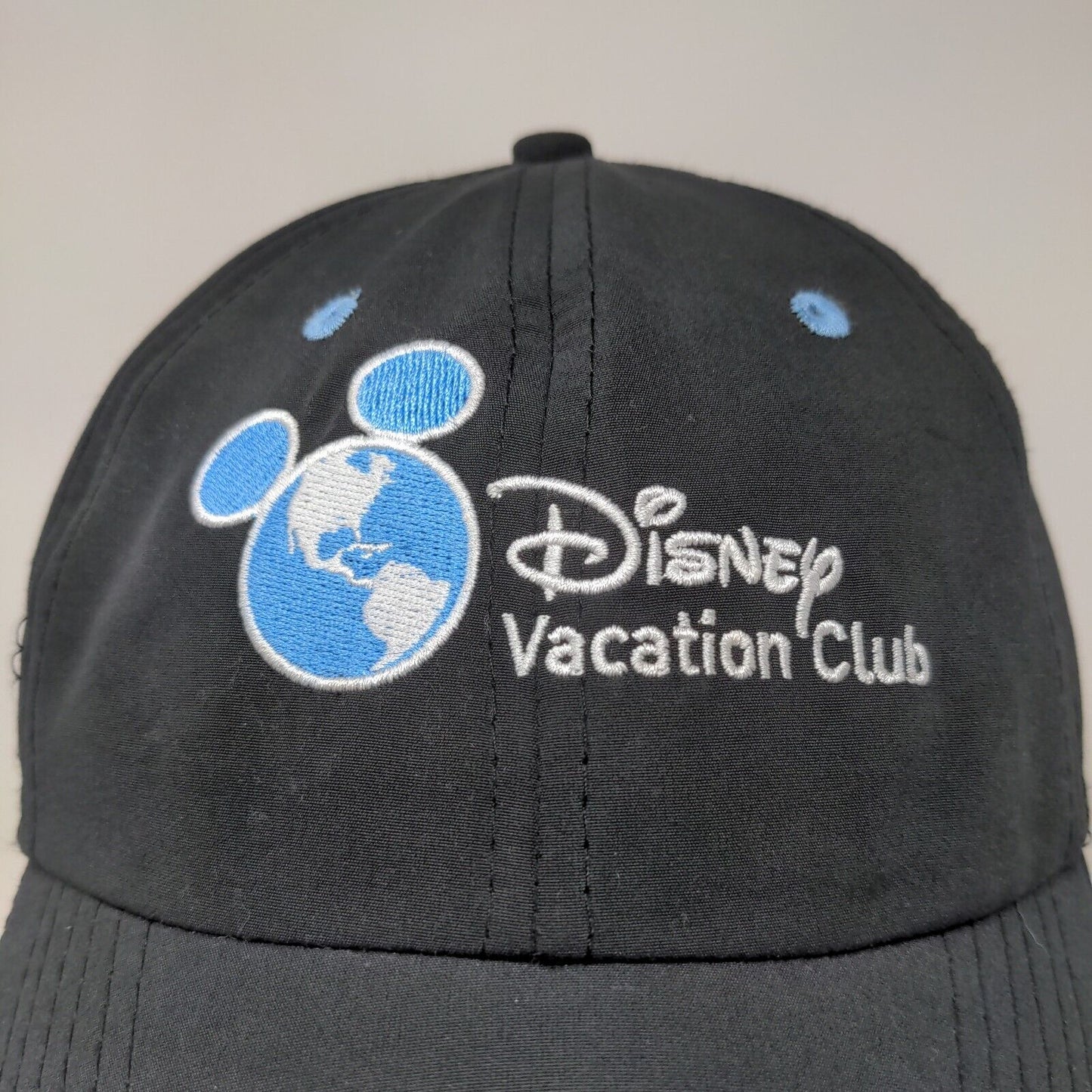 Disney Vacation Club Men's Slideback Hat Black Embroidered Logo Mickey