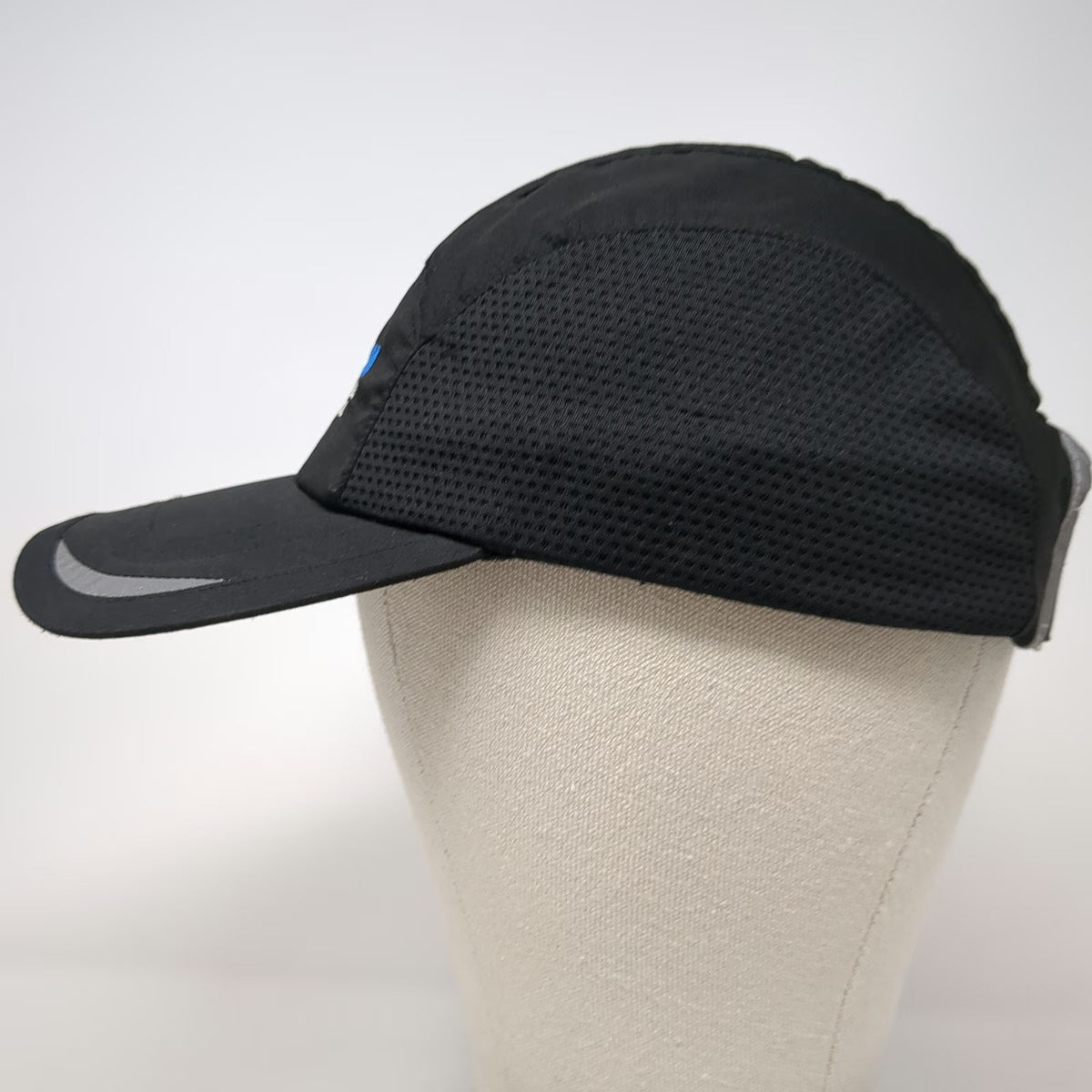 Ivory Baseball Cap Black OSFM Madison Half Marathon Reflective Mesh Running Hat