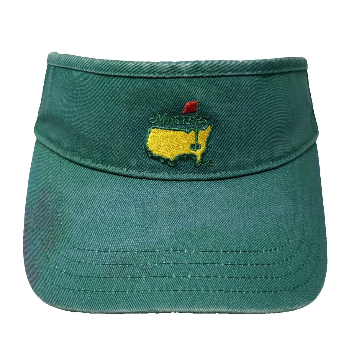 American Needle Masters Visor Hat Green One Size Golf Tournament Embroidered