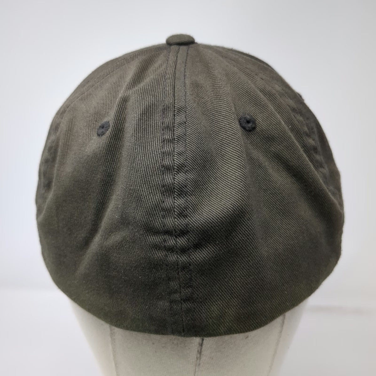 Enthuzst Baseball Cap Gray XL Flexfit Logo Curved Brim Stretch Fit Outdoor Hat