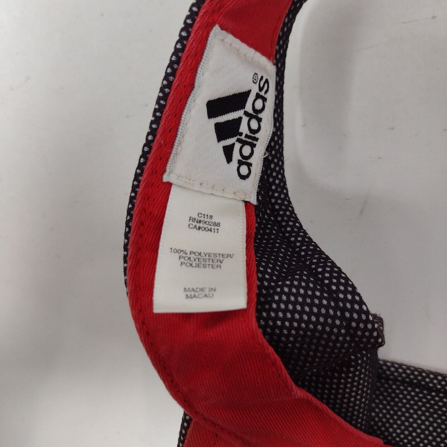 Adidas 3 Stripes Strapback Sun Visor Hat Multi One Size Embroidered