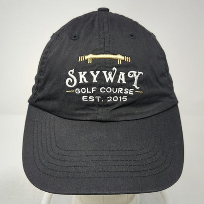 Ouray Baseball Cap Black One Size Skyway Bridge Golf Course Strapback Hat